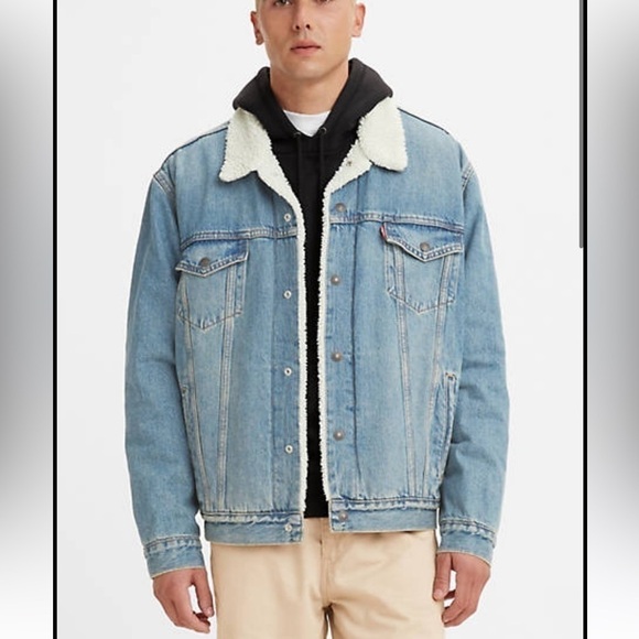 Classic Levi’s Trucker Jacket With Plush Fur Collar SHERPA TRUCKER JACKET, XXL* - Picture 3 of 16